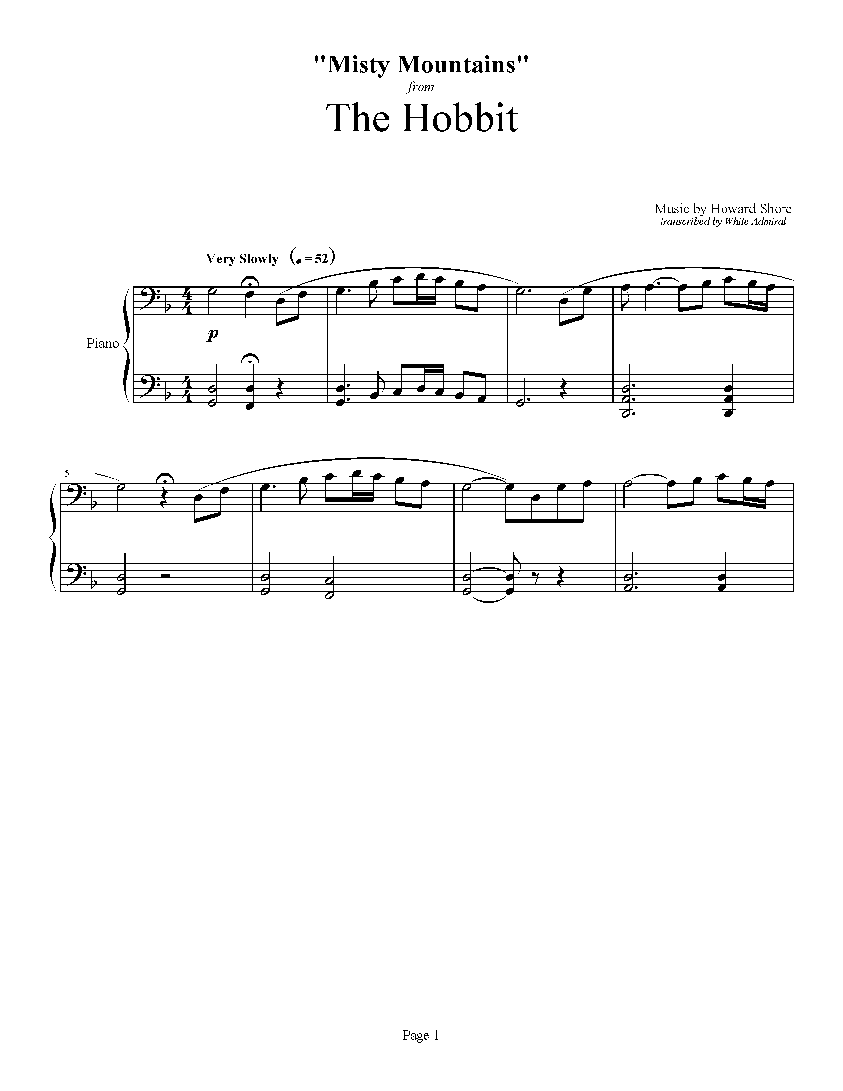 The hobbit misty mountains. Howard Shore Misty Mountains Ноты для фортепиано. Misty Mountains Ноты для фортепиано. Хоббит Ноты для фортепиано. Ноты Howard Shore Hobbit.